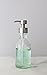 Rail19 Farm House Foaming Glass Soap Dispenser for Kitchen or Bathroom Counter-top Dispenser Clear Glass/Stainless Metal Pump (Small)