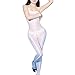 White Color QueensHot Sexy Erotic Silky Shiny Lingerie Babydoll Teddy Tube Body Catsuit Stocking Tigh-High,White,Large