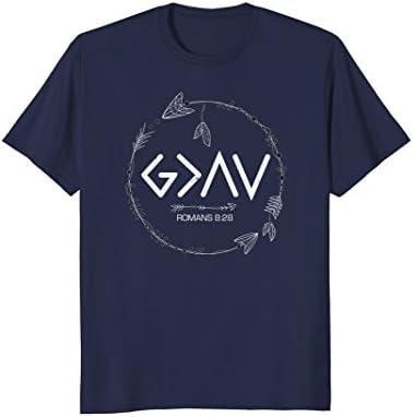 Mens God is Greater Than the Highs and Lows Christian T-Shirt Small Navy