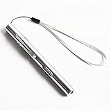 CARESHINE USB Rechargeable Mini LED Flashlight Stainless Steel Tactical Penlight Flashlight with Battery and Cable