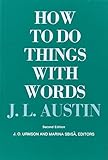 How to Do Things with Words: Second Edition (The William James Lectures) cover