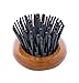 Spornette Carry On Wooden Handle Oval Cushion Mini Hair Brush #30-C Travel Size Brush Fits in Purse or Carry-On Bag for Quick Brush Outs, Detangling, Styling, Smoothing Thick, Normal & Thin Hair