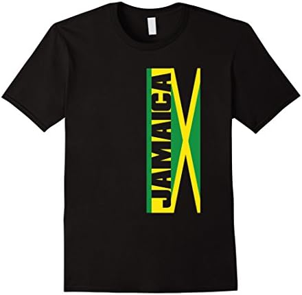 Men's Green, Yellow, Black Jamaica T-Shirt Large Black