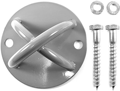 New Wall &amp; Ceiling Anchor Cross Mount Bracket Hook for Suspension Straps, Olympic Rings, Yoga, Resistance Bands