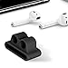 Lwsengme Silicone Holder Compatible with AirPods, Premium Quality Shock Resistant Holder Strap Silicone Case Compatible with Apple AirPods(Airpods Holder-Black)