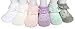 CHUNG Toddler Baby Girls Princess Lace Dress Socks Pack of 5/6 Satin Ruffles, 6pk, 3-5Y