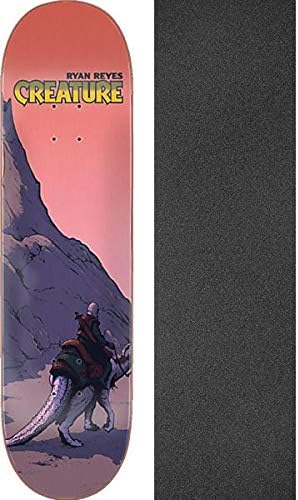 Creature Skateboards Ryan Reyes Oasis Skateboard Deck Power Ply - 8" x 31.8" with Jessup Black Griptape - Bundle of 2 Items