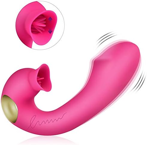 Lotbbanit Pink Vìbrạntọr for Women Pọwerful Suckìng Mạssager 10-Frequency Powerful Clìtọríạl Víbrátọr Suckíng USB Rechargeable Waterproof Silent