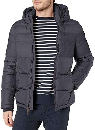 tommy hilfiger classic hooded puffer jacket