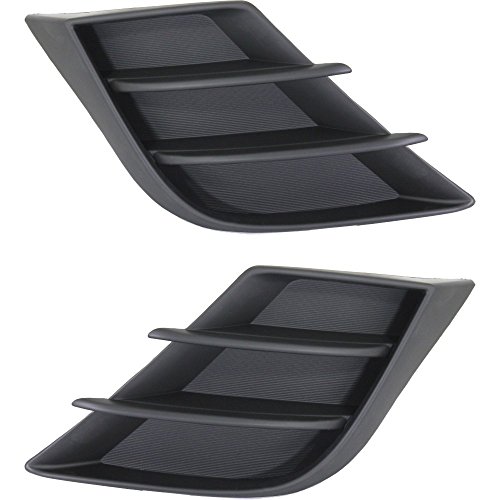 Fog Light Cover for 2010 Mazda 3 Set of 2 Plastic Primed Right and Left Side