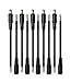 LED Light Strip DC 2.1x5.5mm Wire Power Pigtails Adapter Barrel Plug Socket Cables and CCTV Security Camera, DVR,Car Rearview Monitor System Video and Other Low Voltage Application Male+Female 5pack