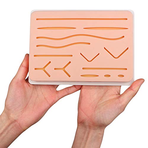 image for LAMPTOP Suture Training Kit Suture Pad 7'' x 5'' with Pre-Wounds, Sutu