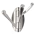 Moldiy Swivel Towel Hook Heavy Duty Folding Coat Hook Three Clothes Hanger for Bathroom Kitchen Garage Wall Mount,Brushed Nickel