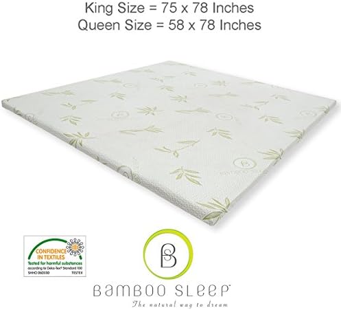 Bamboo Sleep Dual Air Foam Gel Enhanced Cooling Mattress Topper (Queen)