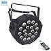 Battery Par Can Light - 18W 18LEDs RGB DJ Par Light Rechargeable Stage LED Par Sound Activated Auto Play by Remote DMX Control Uplighting for Events Music Dance Live Show Wedding Party Church