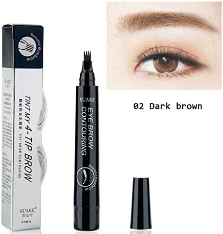 4 Fork Tip Fine Sketch Enhancer Eyebrow Tattoo Pen Waterproof Microblading Eyebrow Tattoo Tint Henna Eyebrow Gel Makeup Tools suake 02