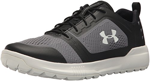 Under Armour Men's Scupper Fishing Sneaker, Black (001)/Overcast Gray, 10