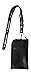 Disney Mickey Mouse Black & Silver Lanyard with Detachable Coin Purse (Silver)