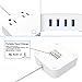 Power Strip Surge Protector with 2 Outlets 4 USB Ports & 1 Type-C Port (5V/3A), 5ft Extension Cord & ETL Listed Power Outlet for Cruise Ship Travel Home Office