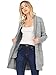 Alexander + David A+D® Womens Casual Oversized Knit Cardigan Sweater W/Pockets (Bk/White, Small/Medium)