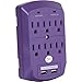 Surge Protector, Electronics Charging Station, 6 Outlet 2 USB Port Wall Adapter with Safety Indicator Lights -Purple- by Office + Style