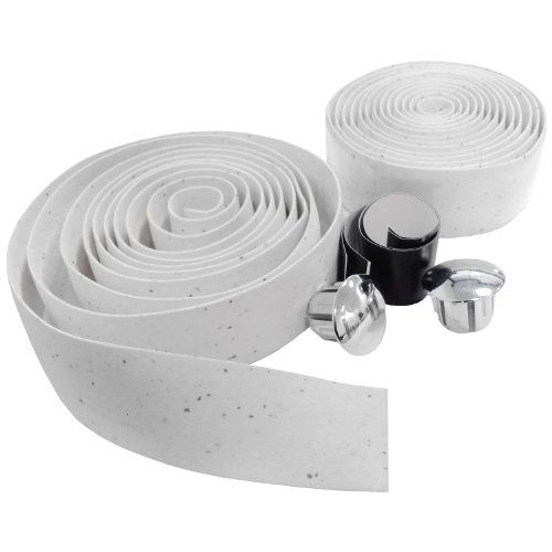 VeloChampion EVA Cork Handlebar Tape with Bar End Plugs - Wrap in Black - Thumbnail 3