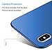 Pacyer Phone Case for iPhone X, Hard PC Ultra Thin Hard Blue Case Full Protective Scratchproof Matte Resistant Shock Absorbing (Blue)