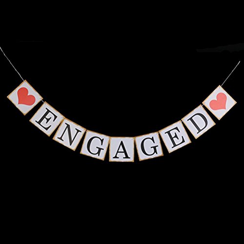 Pixnor Engagement Party Decorations Bunting Banners ENGAGED - Thumbnail 5
