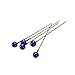 La Tartelette 800pcs Round Pearl Head Dressmaking Pins Weddings Corsage Florists Sewing Pin (3.5 cm, Navy Blue)
