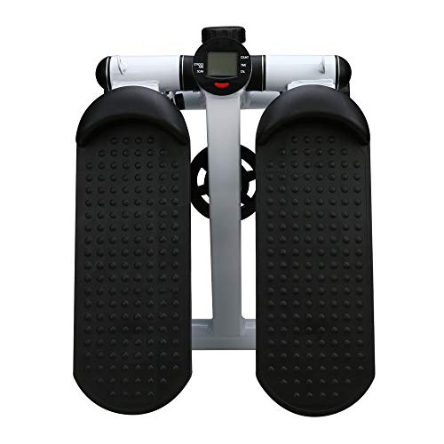 Iuhan Health Fitness Mini Stepper with Band, Household Gym Hydraulic Mute Stepper Multi-Function Pedal Indoor Sports Stepper Legs