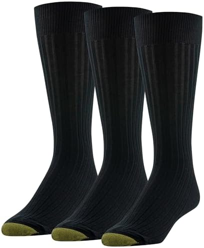 Amazon.com: GOLDTOE Men's Windsor Wool Crew Dress Socks, 3-Pairs, Black,  Large : Clothing, Shoes & Jewelry