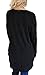 XUERRY Womens Casual V-Neck Long Sleeves Pocket Sweatshirt Tunics Blouse Tops(XXL,Black)