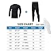 Tesuwel 2/3/4 Pcs Boys Girls Base Layer Athletic Compression Leggings and Shirts Thermal Underwear Set Running Pants Tights