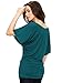 LL WT742 Women's Versatile Casual Short Sleeve Dolman Top – Loose Fit Boat Neck XXL Teal