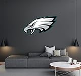 Philadelphia Eagles - Football Team Logo - Wall Decal Removable & Reusable For Home Bedroom (Wide 20