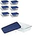 Pyrex 3 Cup Storage Plus Rectangular Dish With Plastic Cover Sold in packs of 6 primary