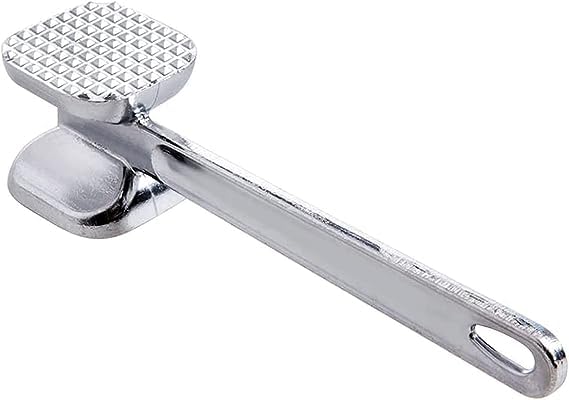 Poundsaver Meat Mallet Aluminium Tenderiser, Meat Tenderizer Tool,Heavy Duty Meat Mallet, Meat Hammer, Metal Meat Pounder, Steak Beef Chicken Hammer Kitchen Tool (Small)