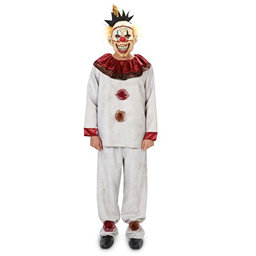 Scary the Carnival Clown with Mask Adult Costume