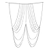 Women Bikini Belly Chain Tassel Crossover Body Chain Necklace(Silver)…