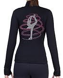 Figure Skating Polar Fleece Fitted Jackets by Polartec with Rhinestones R254RP