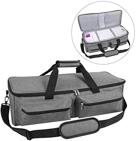 JOYPEA Carrying Bag Compatible with Cricut Explore Air and Maker, Tote Bag Compatible with Cricut Explore Air and Supplies (Bag Only), Made of Heavy-Duty Nylon,Gray (Grey)