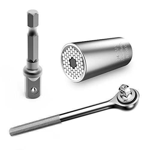Universal socket wrench set magical grip, blendx 3pcs g…