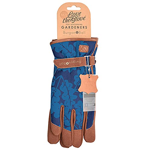 Burgon & Ball Love The Glove Ladies Gardening Gloves, Medium/Large, Oak Leaf Navy, M-L - Image 3