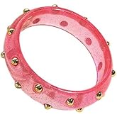 MMIUAEG Colorful Acrylic Resin Bangle Bracelet Transparent Shimmer Wide Irregular Geometric Cuff Bangle Bracelet for Women Fashion Jewelry Gift