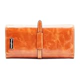 Borgasets Women's Genuine Leather Standard Wallet
