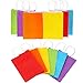 Tatuo 24 Pieces Kraft Paper Candy Bags Trick or Treat Bags Paper Gift Bags with Handle for Birthday Wedding Party Favors Halloween Party, 6 Colors