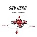 SKYKING Remote Control Drone Nano Drone S-011 Nano Quadcopter 3D Flips Headless Mode 6 Axis Gyroscope Extra Propellers Kids Red