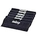 Towel Bazaar Premium Cotton Super Soft and Absorbent Turkish Towels (Black, 6-Piece Makeup Washcloths)