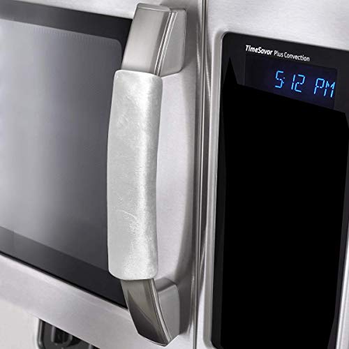 OUGAR8 Microwave Door Handle Covers,Keep Your Kitchen Appliance Clean from Smudges, Fingertips,Drips&Food Stains,Perfect for Oven(6" L3.5W, Gray)