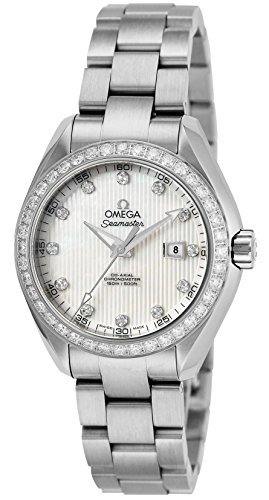 OMEGA-Seamaster-Aqua-Terra-watch-white-pearl-dial-Co-Axial-automatic-23115342055001